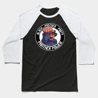 Black Panther Party Fist Logo Baseball T-Shirt